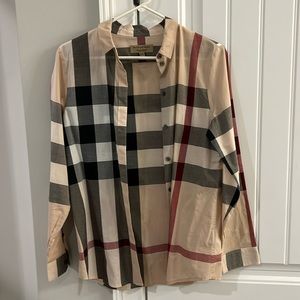 Like new Burberry long sleeve shirt
